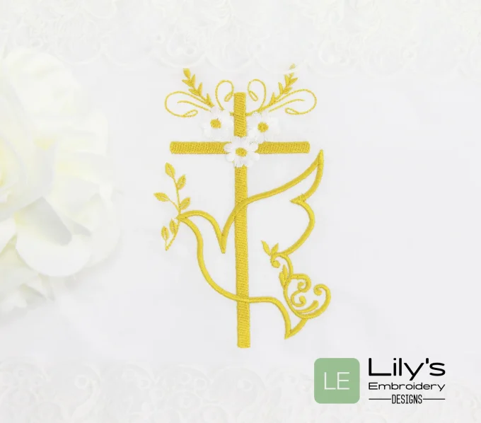 Echarpe de baptême en double gaze LARA